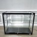 FixtureDisplays® LED Lighted 3-Shelf Glass Showcase Cabinet Locking Display W 47.2